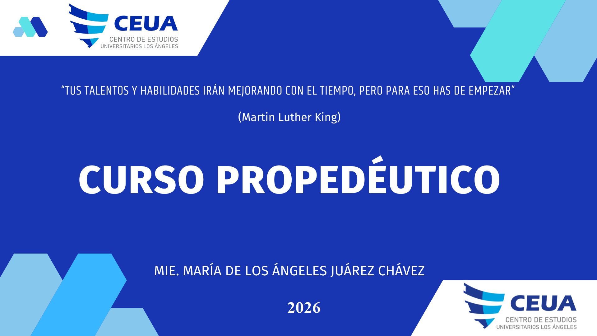 CURSO PROPEDÉUTICO LICENCIATURAS CEUA 2026